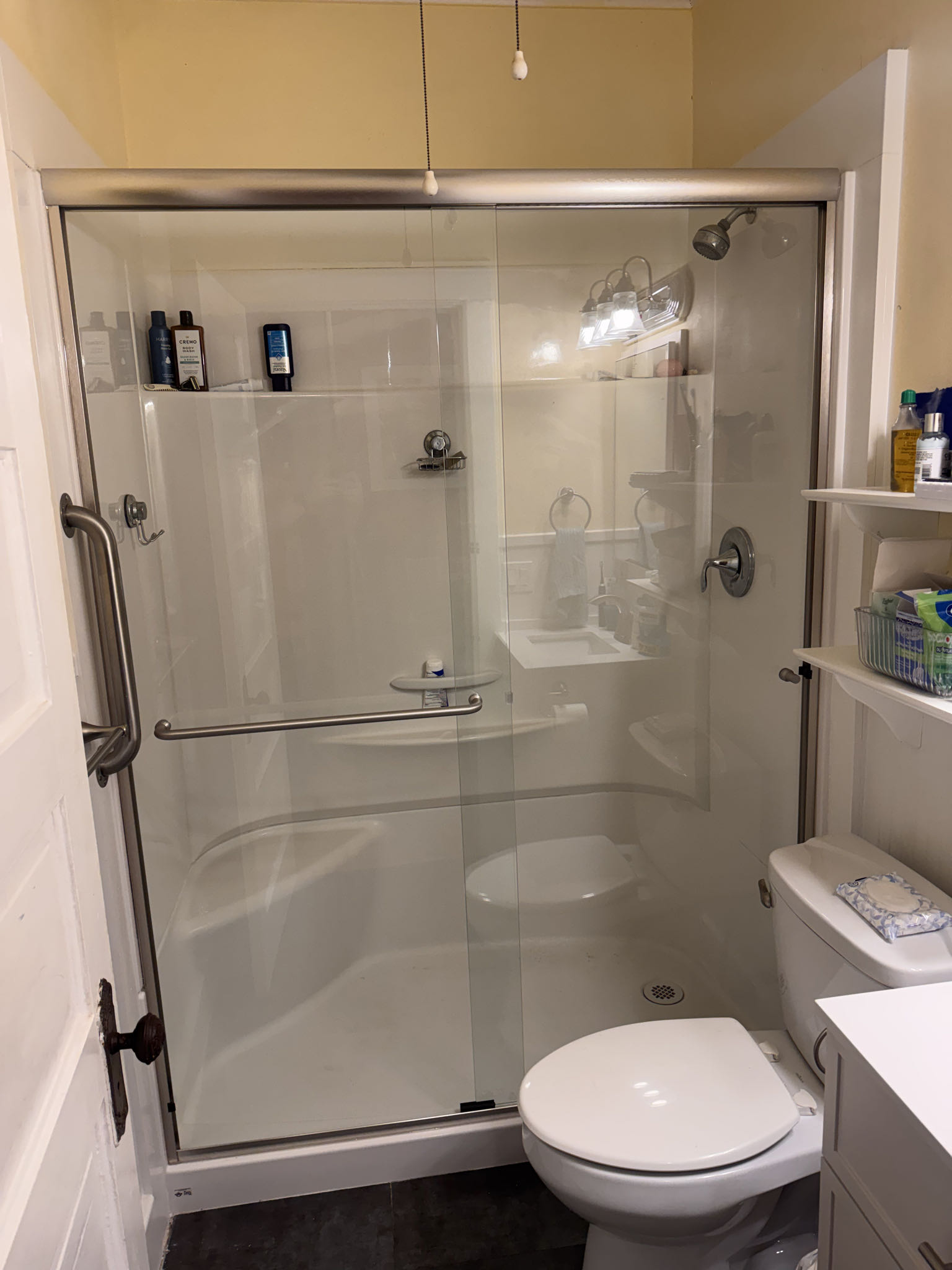 New Sliding Shower 2026 Brushed Nickel
